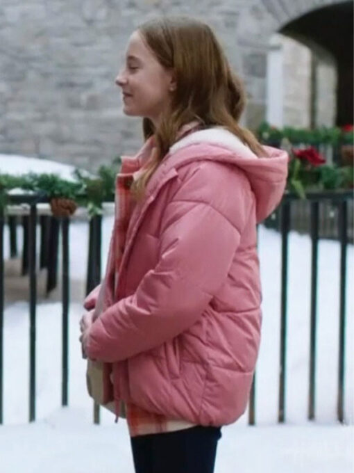 Julie Cooper Pink Puffer Hooded Jacket