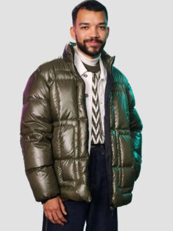 Justice Smith Green Puffer Jacket