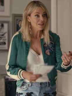 Kaitlin Olson Green Varsity Jacket