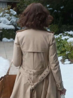 Katherine Heigl Beige Cotton Coat