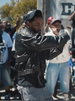 Kendrick Lamar Quilted Black Leather Rider Jacket