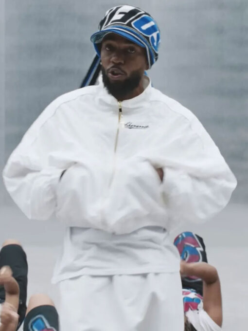 Kendrick Lamar Track White Jacket