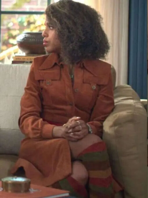 Kerry Washington Brown Coat