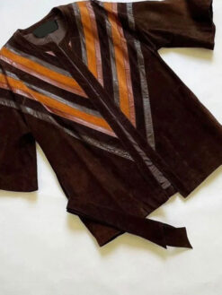 Kerry Washington Striped Brown Jacket