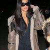 Kim Kardashian Brown Coat