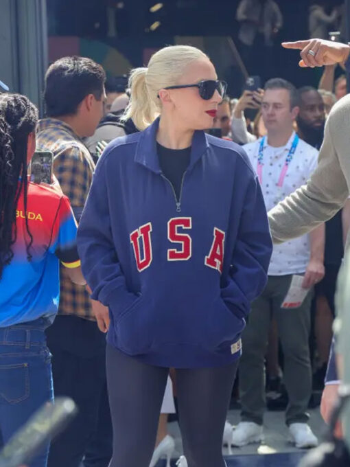 Lady Gaga Blue Sweatshirt