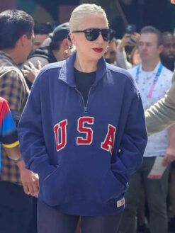 Lady Gaga Blue USA Sweatshirt