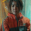 Lee Si-young Gray and Orange Jacket