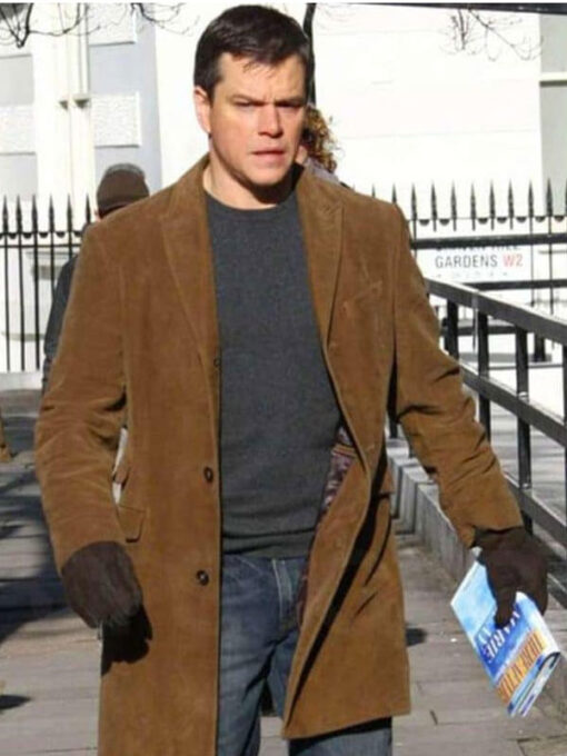 Matt Damon Brown Coat