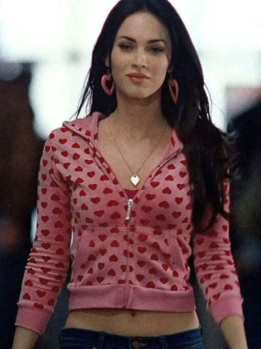 Megan Fox Pink Heart Jacket