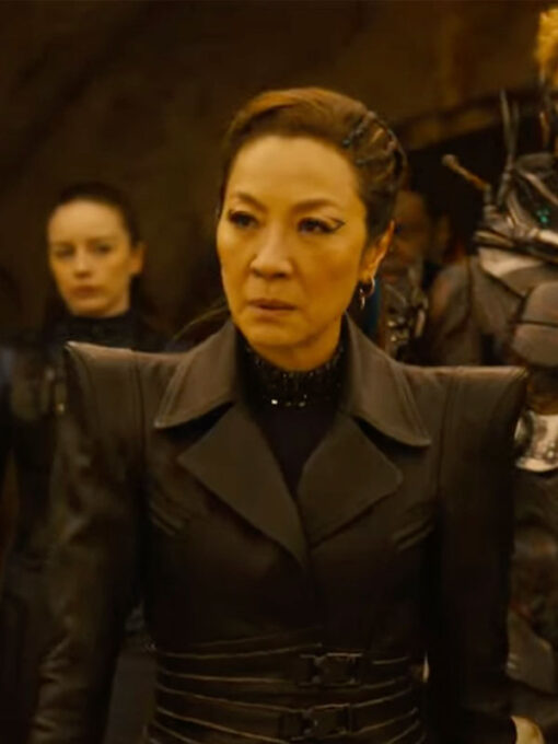 Michelle Yeoh Black Coat