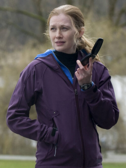 Mireille Enos Purple Jacket