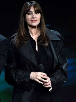 Monica Bellucci Black Trench Coat