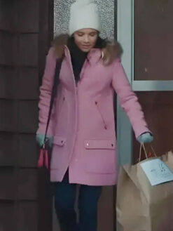 Nikki Rodriguez Pink Coat