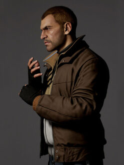 Niko Bellic Brown Leather Jacket