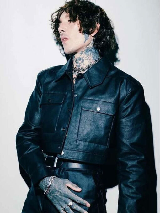 Oliver Sykes Cropped Black Jacket