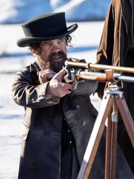 Peter Dinklage Brown Leather Coat