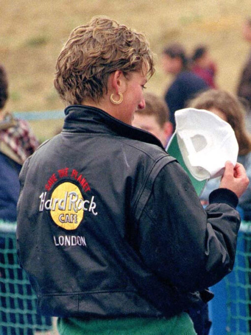 Princess Diana Black Leather Jacket