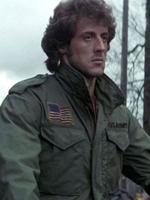 Sylvester Stallone Green Jacket