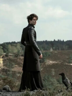 Tom Sturridge Leather Coat