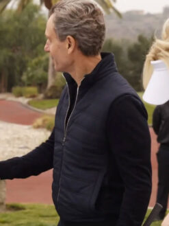 Tony Goldwyn Black Quilted Vest