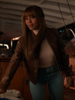 Vanessa Morgan Brown Jacket