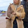 Zoe Kravitz Brown Coat