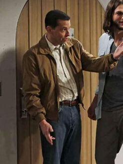 Alan Harper Brown Bomber Jacket