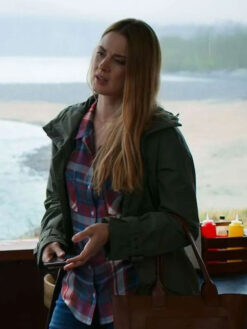 Alexandra Breckenridge Green Hooded Jacket