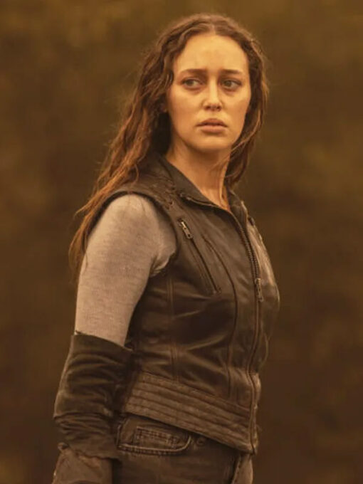 Alicia Clark Black Leather Vest