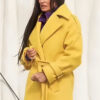 Demi Moore Yellow Coat