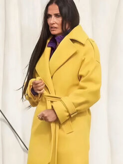 Demi Moore Yellow Coat