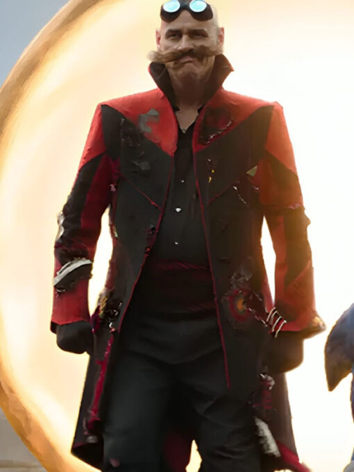 Dr Robotnik Red and Black Costume Coat