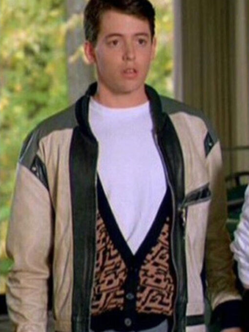 Ferris Bueller Black and Off White Jacket