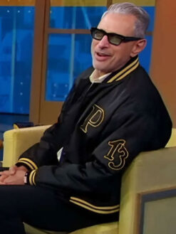 Jeff Goldblum Black Bomber Jacket