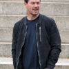 Mark Wahlberg Black Bomber Jacket