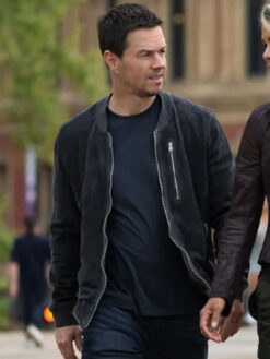 Mark Wahlberg Black Suede Leather Jacket