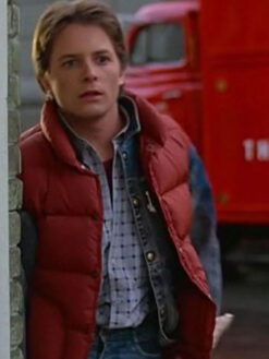 Marty Mcfly Red Puffer Vest