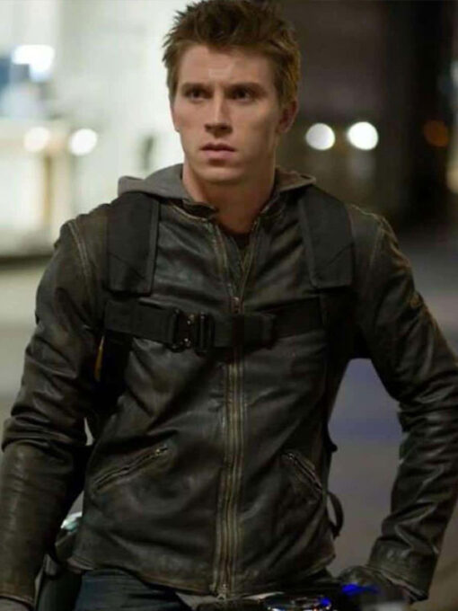 Sam Flynn Black Leather Jacket