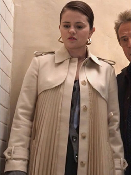 Selena Gomez Beige Coat