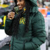 Simone Biles Green Coat