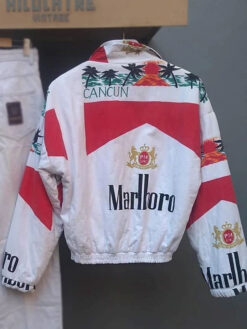 80s Cancun Marlboro Multicolor Bomber Jacket