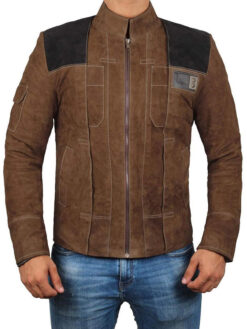 Alden Ehrenreich Brown Suede Jacket