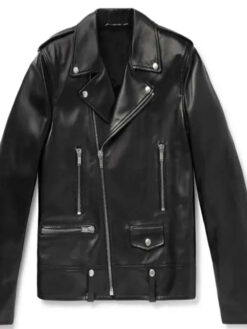 Alex Black Leather Biker Jacket