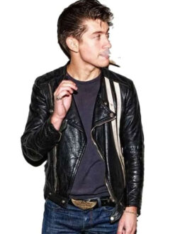 Alex Turner Black Leather Biker Jacket