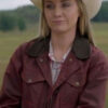 Amber Marshall Maroon Jacket