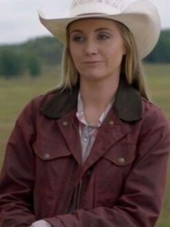 Amber Marshall Maroon Jacket