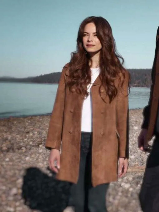 Cassandra Lee Brown Suede Leather Coat