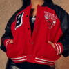 Chicago Bulls Red and Black Jacket