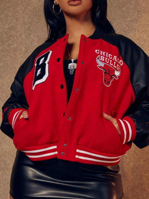 Chicago Bulls Red and Black Jacket